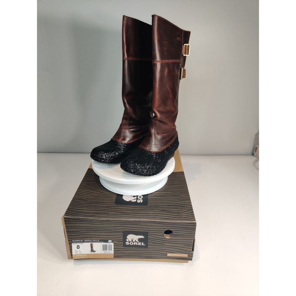 SOREL SLIMPACK RIDING TALL II EQUESTRIAN RIDING RAIN BOOTS 8 w Box